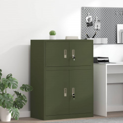 Szafka do przechowywania Zielony oliwkowy 80 x 40 x 40 cm Stal