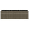 Donica ogrodowa z 3 wkładami, szara, 105x30x32 cm, rattan PE