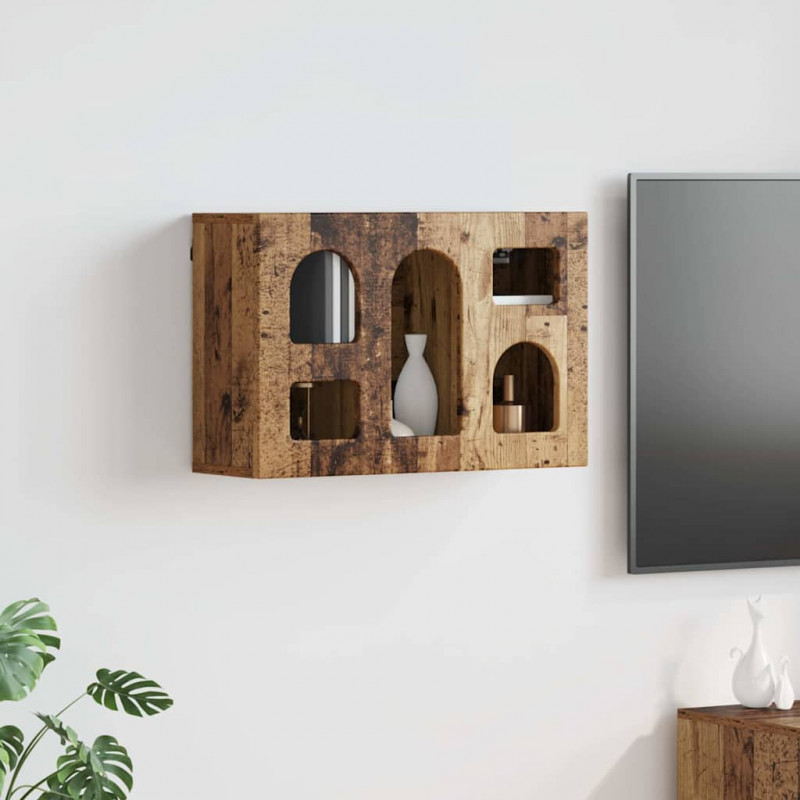 Szafka wisząca z półką Stare drewno 60 x 20 x 40 cm