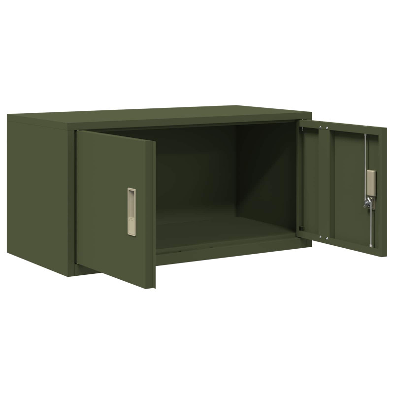 Szafka do przechowywania Zielony oliwkowy 80 x 40 x 40 cm Stal