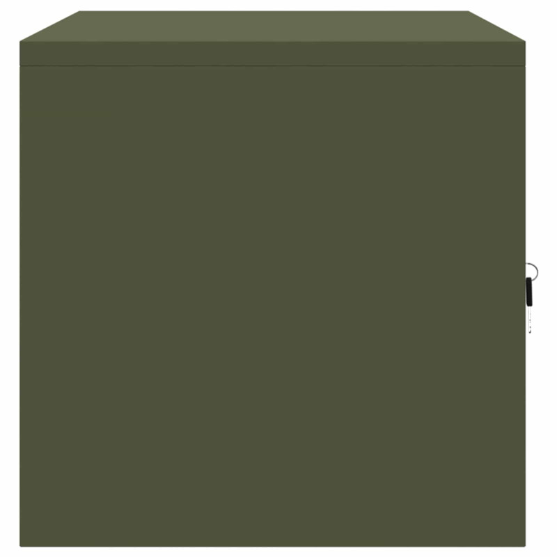 Szafka do przechowywania Zielony oliwkowy 80 x 40 x 40 cm Stal