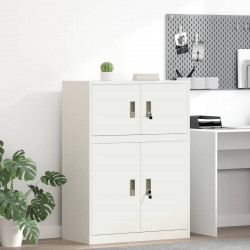 Szafka do przechowywania Biały 80 x 40 x 40 cm Stal