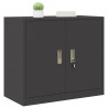 Szafka do przechowywania Czarny 80 x 40 x 70 cm Stal