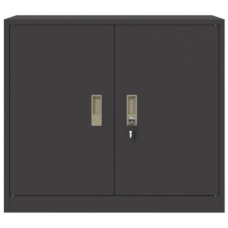 Szafka do przechowywania Czarny 80 x 40 x 70 cm Stal