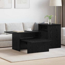 Konsola Czarny Dąb 91,5 x 35 x 38,5 cm Materiał drewnopochodny