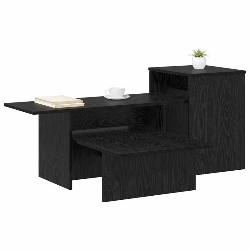 Konsola Czarny Dąb 91,5 x 35 x 38,5 cm Materiał drewnopochodny