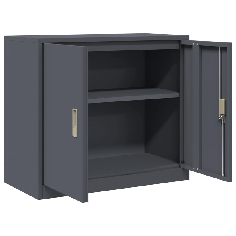 Szafka do przechowywania Antracyt 80 x 40 x 70 cm Stal