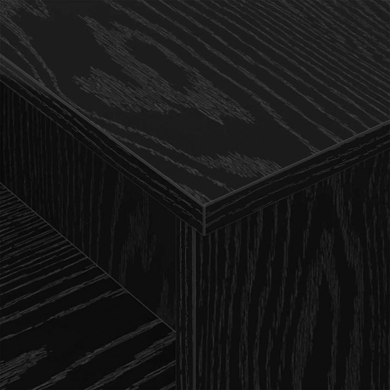 Konsola Czarny Dąb 91,5 x 35 x 38,5 cm Materiał drewnopochodny