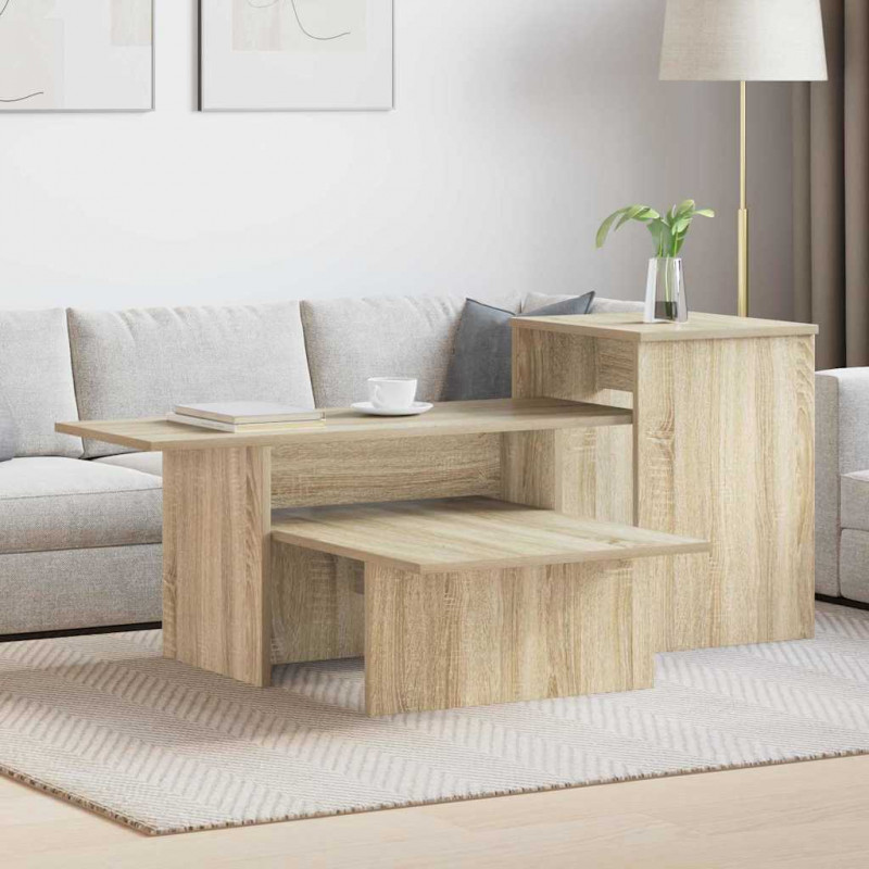 Konsola Dąb Sonoma 91,5 x 35 x 38,5 cm Materiał drewnopochodny