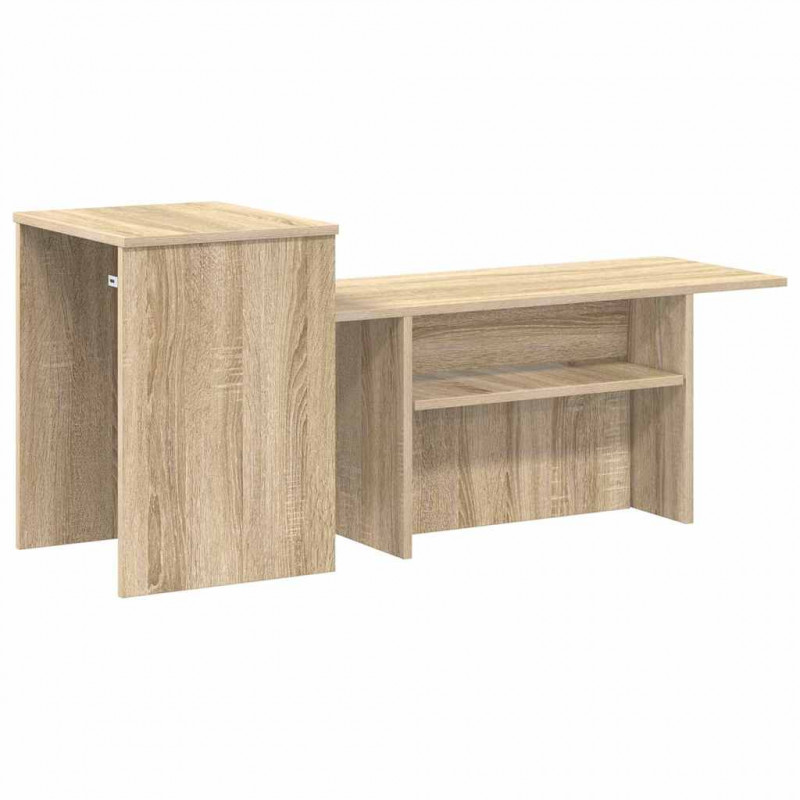 Konsola Dąb Sonoma 91,5 x 35 x 38,5 cm Materiał drewnopochodny