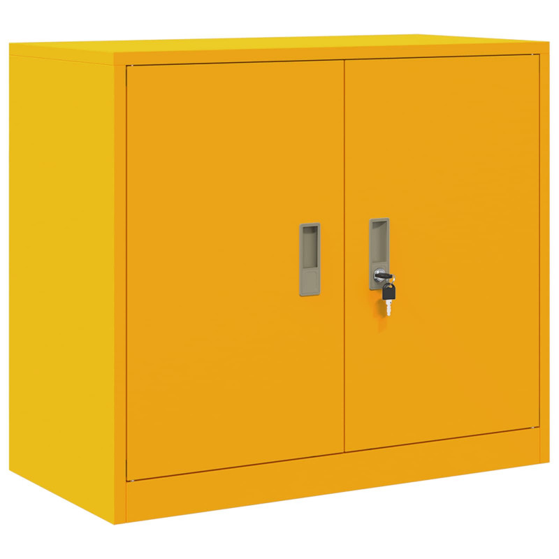 Szafka do przechowywania Musztardowy Żółty 80 x 40 x 70 cm Stal