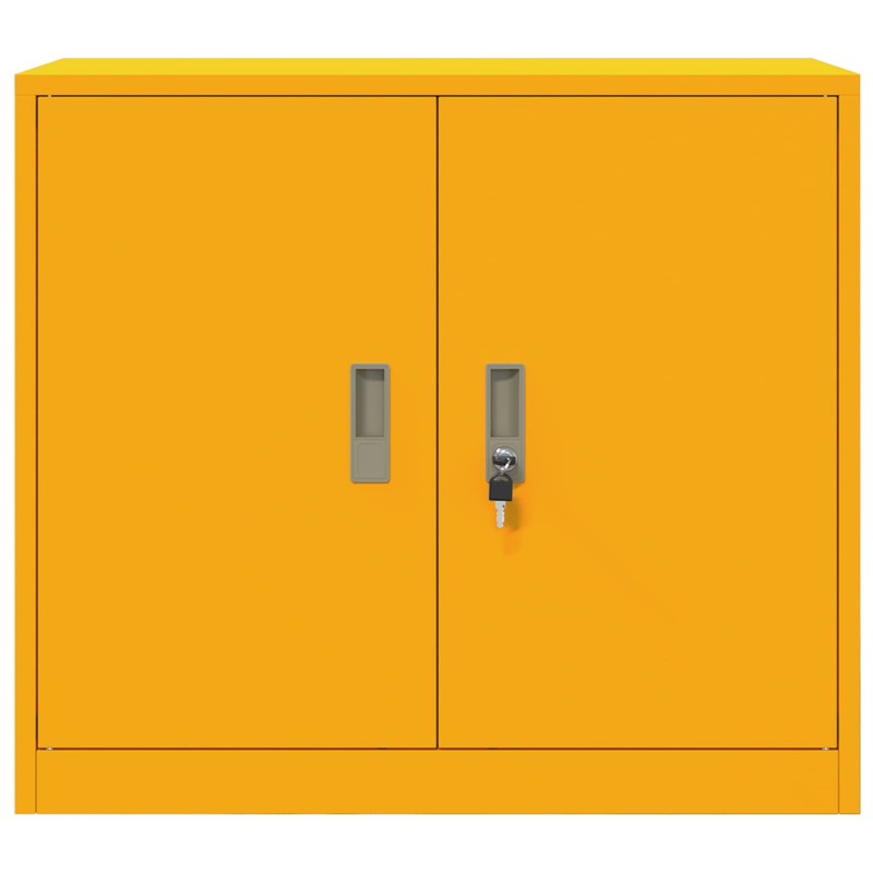 Szafka do przechowywania Musztardowy Żółty 80 x 40 x 70 cm Stal