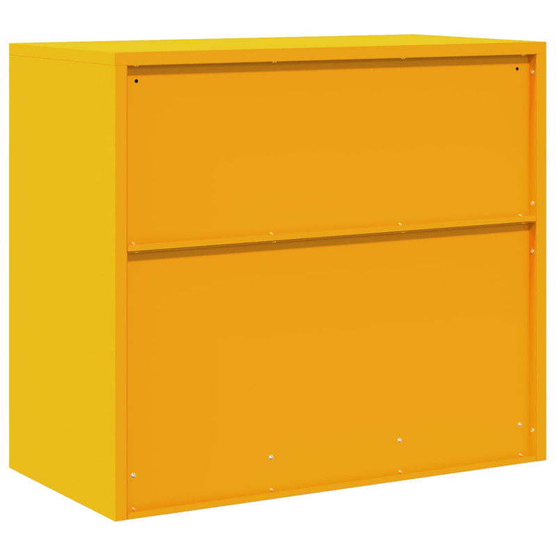 Szafka do przechowywania Musztardowy Żółty 80 x 40 x 70 cm Stal
