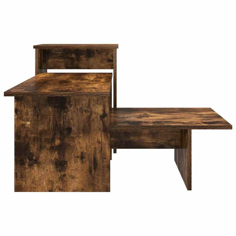 Konsola Dąb wędzony 91,5 x 35 x 38,5 cm Materiał drewnopochodny