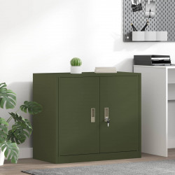 Szafka do przechowywania Zielony oliwkowy 80 x 40 x 70 cm Stal