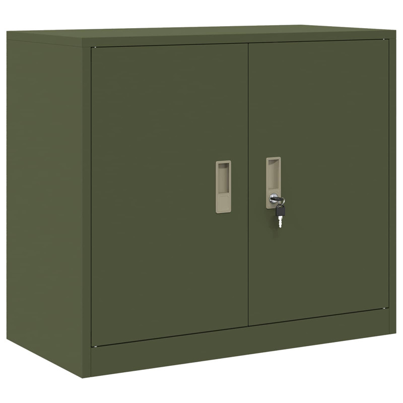 Szafka do przechowywania Zielony oliwkowy 80 x 40 x 70 cm Stal