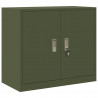 Szafka do przechowywania Zielony oliwkowy 80 x 40 x 70 cm Stal