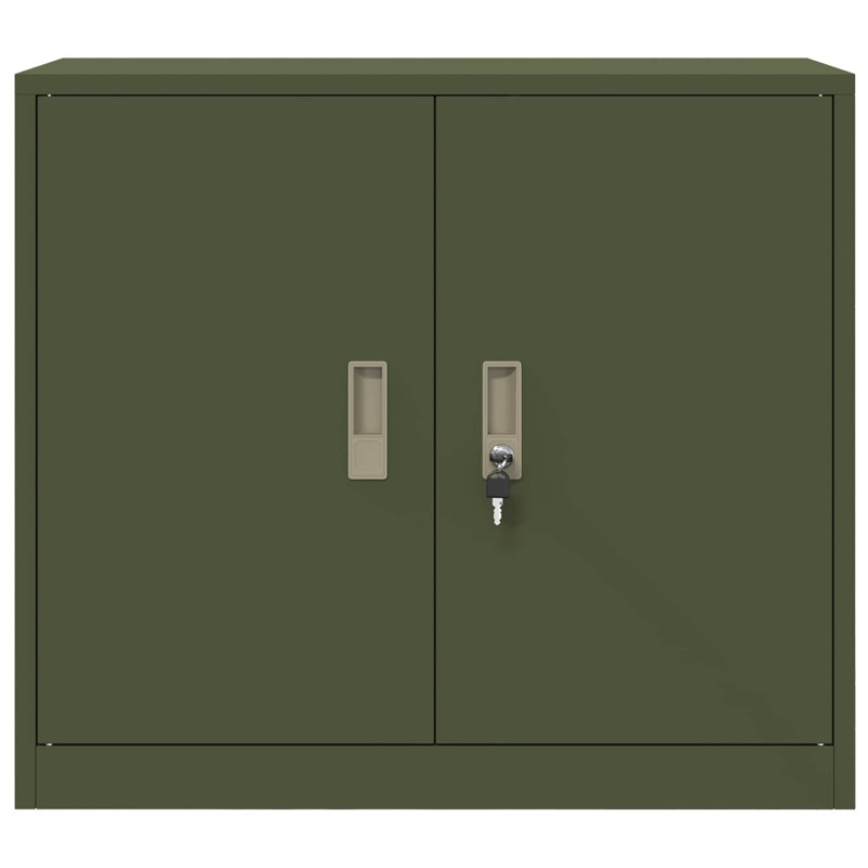 Szafka do przechowywania Zielony oliwkowy 80 x 40 x 70 cm Stal