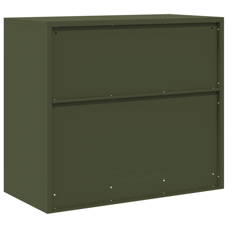 Szafka do przechowywania Zielony oliwkowy 80 x 40 x 70 cm Stal