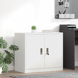 Szafka do przechowywania Biały 80 x 40 x 70 cm Stal