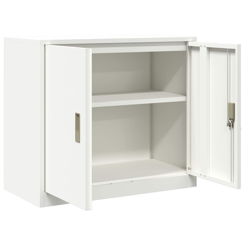 Szafka do przechowywania Biały 80 x 40 x 70 cm Stal