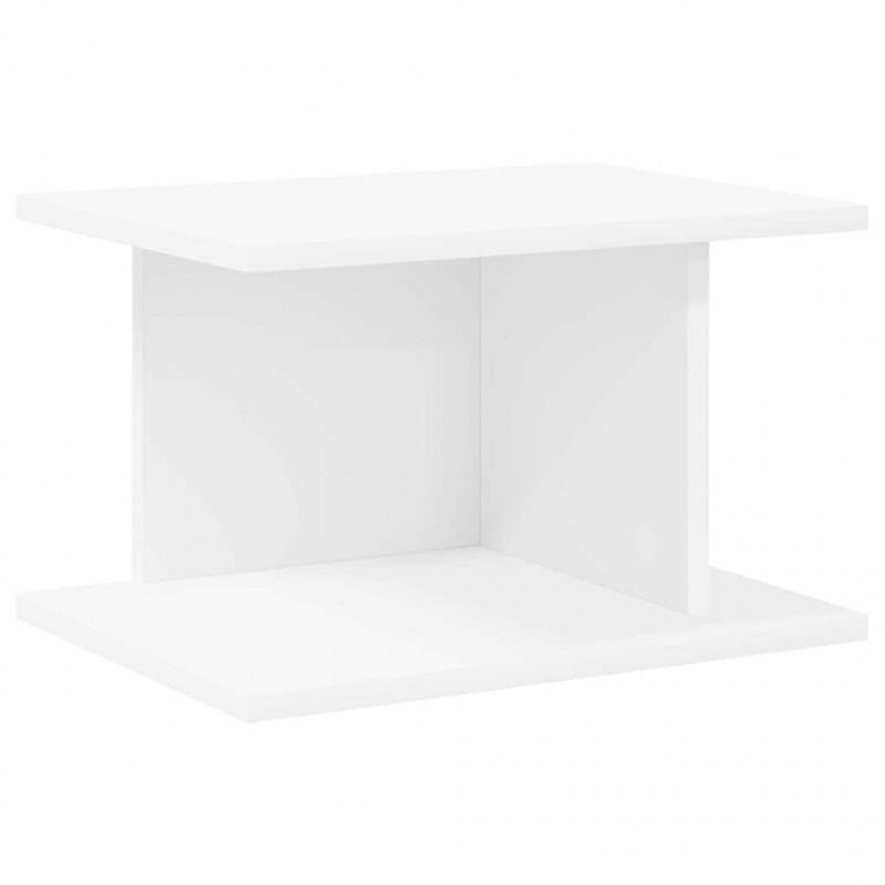 Stolik nocny Biały 40 x 30 x 25 cm Materiał drewnopochodny