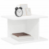 Stolik nocny Biały 40 x 30 x 25 cm Materiał drewnopochodny