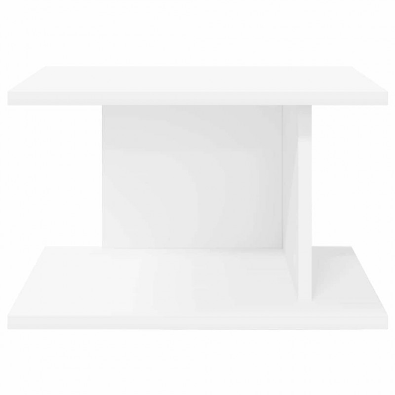 Stolik nocny Biały 40 x 30 x 25 cm Materiał drewnopochodny