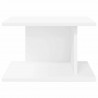 Stolik nocny Biały 40 x 30 x 25 cm Materiał drewnopochodny