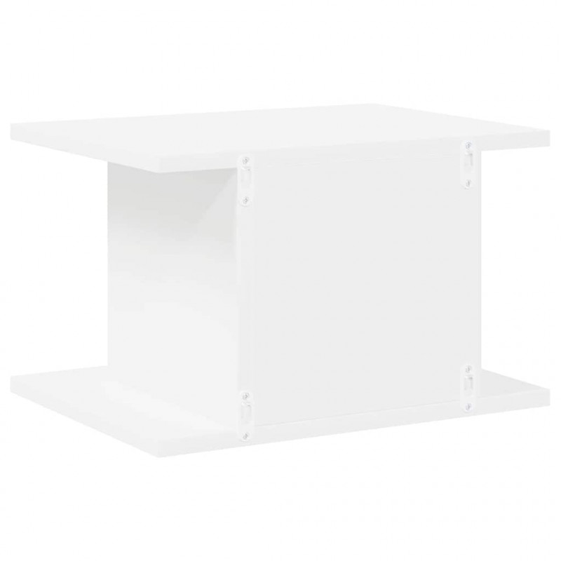 Stolik nocny Biały 40 x 30 x 25 cm Materiał drewnopochodny