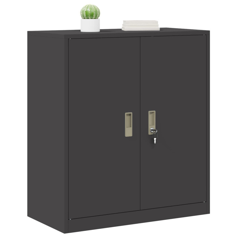 Szafka do przechowywania Czarny 80 x 40 x 90 cm Stal