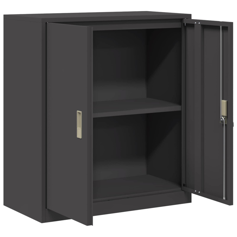 Szafka do przechowywania Czarny 80 x 40 x 90 cm Stal