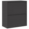 Szafka do przechowywania Czarny 80 x 40 x 90 cm Stal