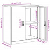 Szafka do przechowywania Czarny 80 x 40 x 90 cm Stal