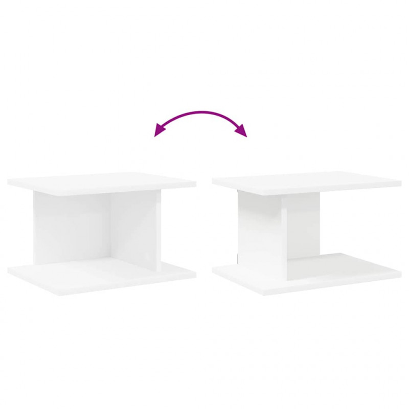 Stolik nocny 2 pcs Biały 40 x 30 x 25 cm