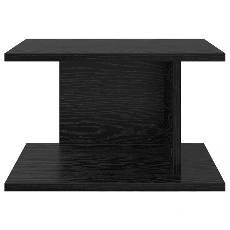 Stolik nocny Czarny Dąb 40 x 30 x 25 cm Materiał drewnopochodny