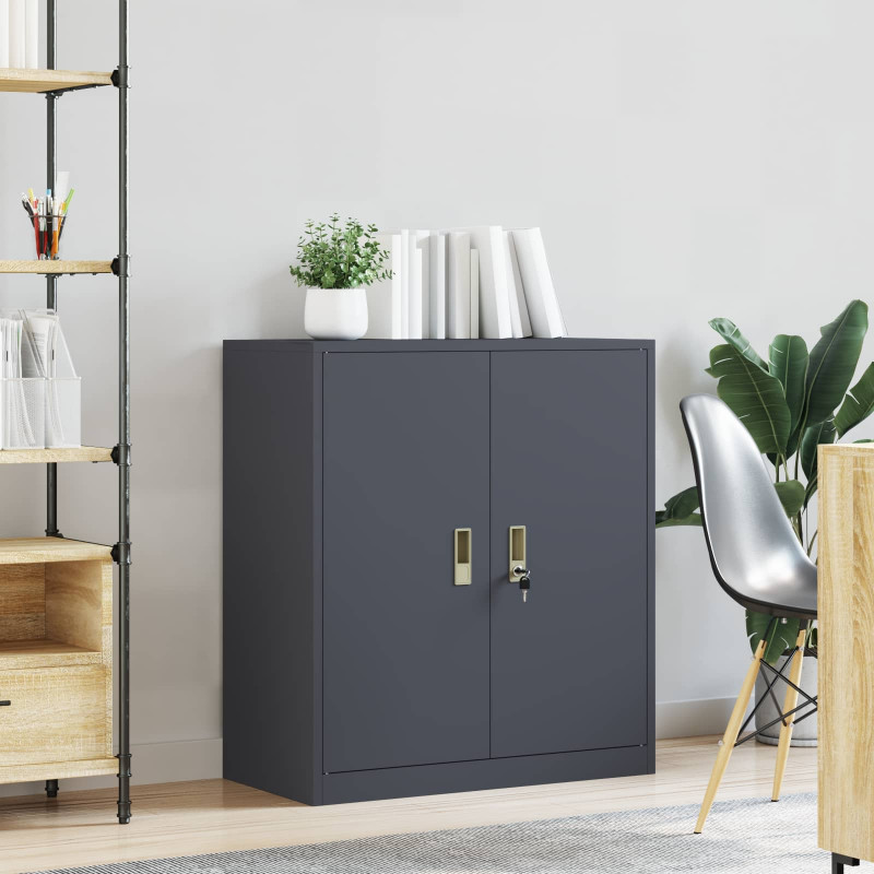Szafka do przechowywania Antracyt 80 x 40 x 90 cm Stal