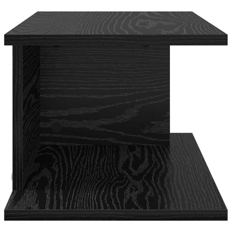 Stolik nocny 2 pcs Czarny Dąb 40 x 30 x 25 cm