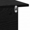 Stolik nocny 2 pcs Czarny Dąb 40 x 30 x 25 cm