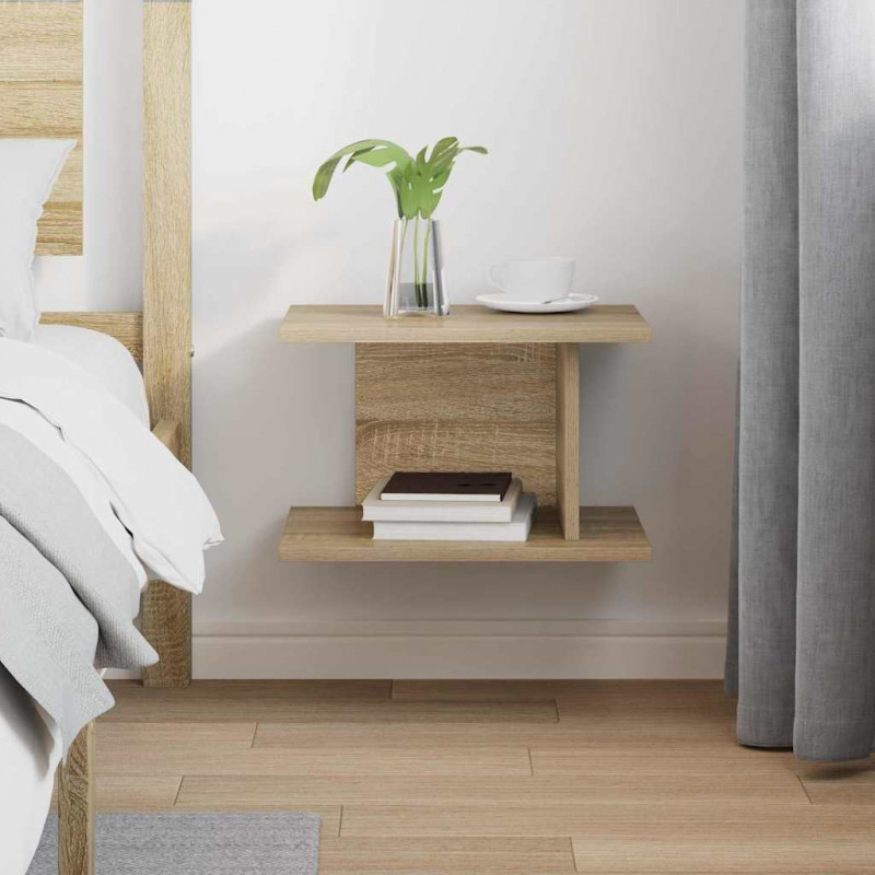 Stolik nocny Dąb Sonoma 40 x 30 x 25 cm Materiał drewnopochodny