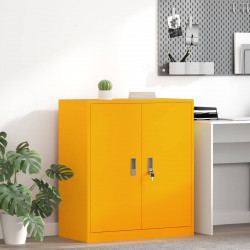 Szafka do przechowywania Musztardowy Żółty 80 x 40 x 90 cm Stal