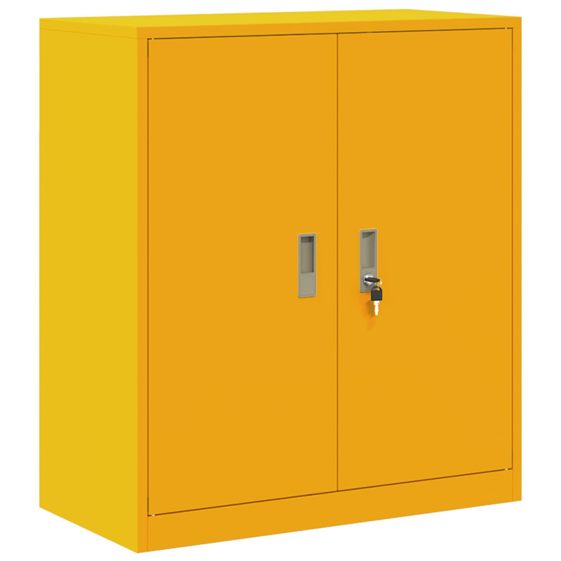Szafka do przechowywania Musztardowy Żółty 80 x 40 x 90 cm Stal