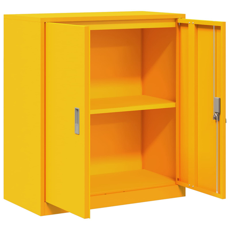 Szafka do przechowywania Musztardowy Żółty 80 x 40 x 90 cm Stal