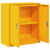 Szafka do przechowywania Musztardowy Żółty 80 x 40 x 90 cm Stal