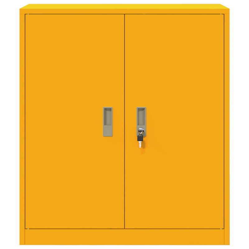 Szafka do przechowywania Musztardowy Żółty 80 x 40 x 90 cm Stal