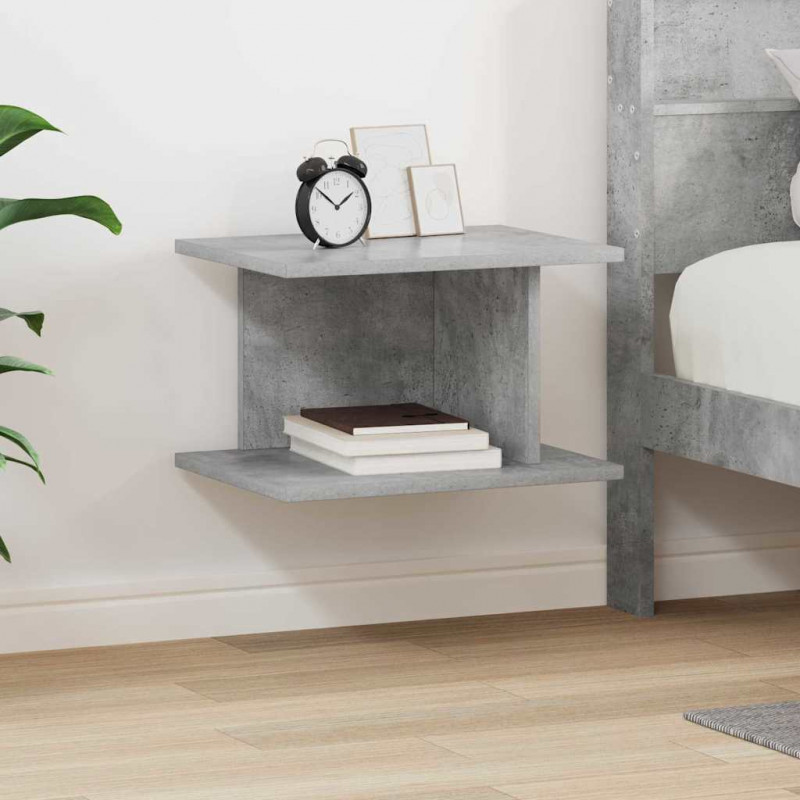 Stolik nocny Betonowy szary 40 x 30 x 25 cm