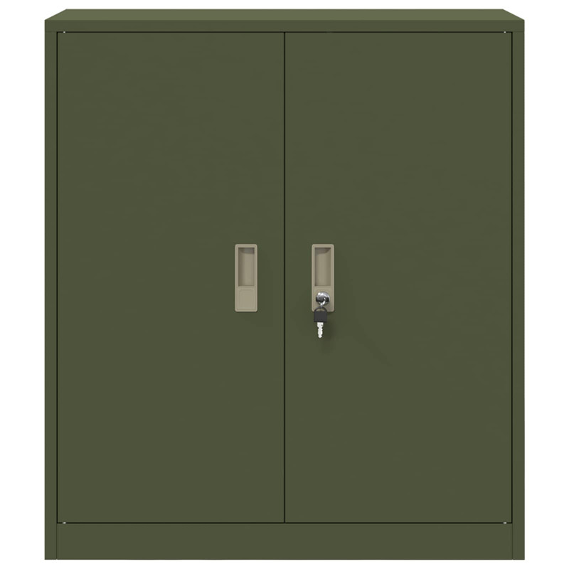 Szafka do przechowywania Zielony oliwkowy 80 x 40 x 90 cm Stal