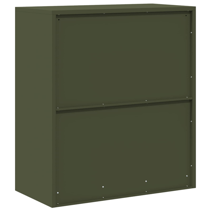 Szafka do przechowywania Zielony oliwkowy 80 x 40 x 90 cm Stal
