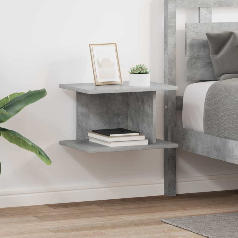 Stolik nocny 2 pcs Betonowy szary 40 x 30 x 25 cm