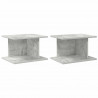 Stolik nocny 2 pcs Betonowy szary 40 x 30 x 25 cm